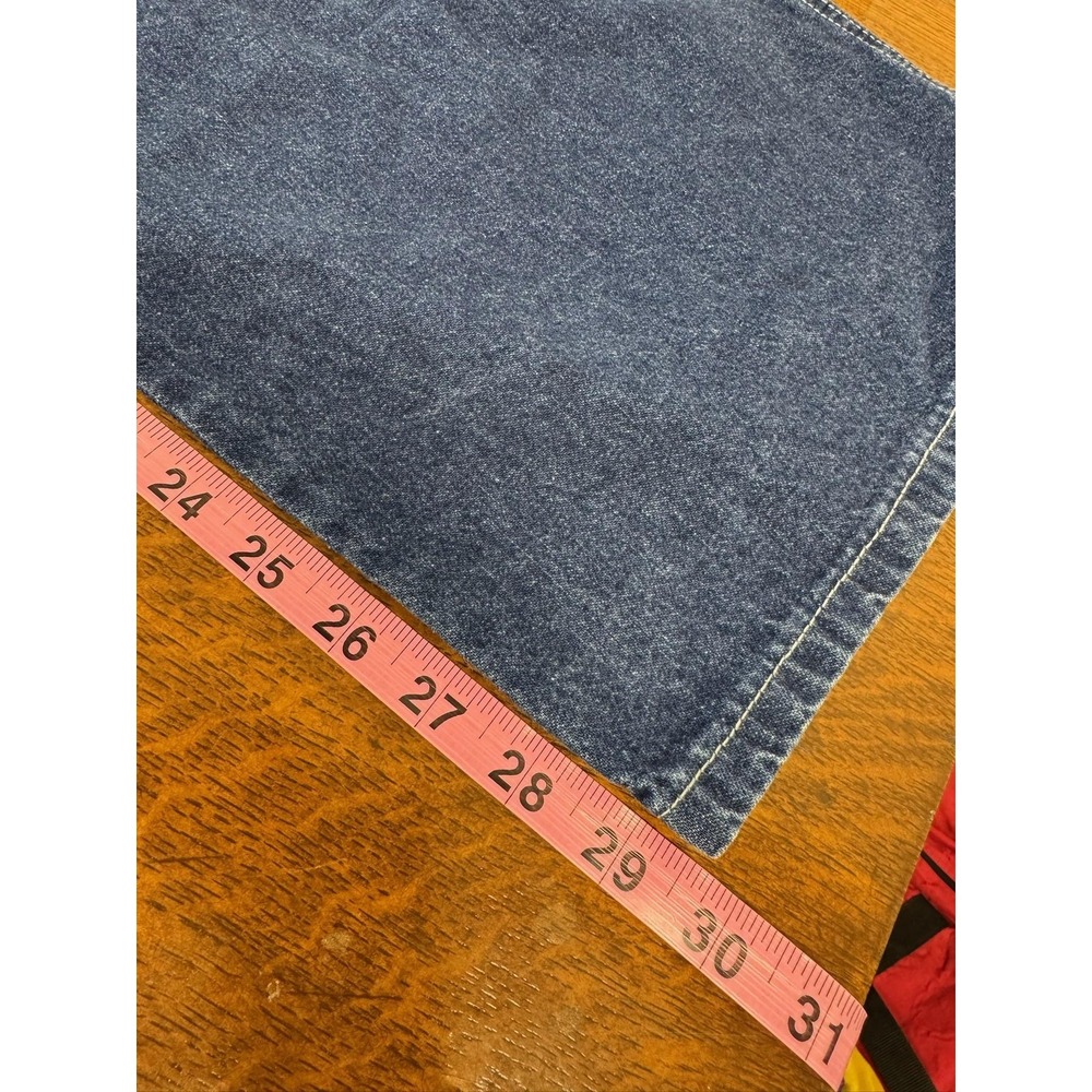 Vintage Carters‎ Watch The Wear Overalls Mens Medium Denim Bib Wide Leg 80s - Picture 10 of 10